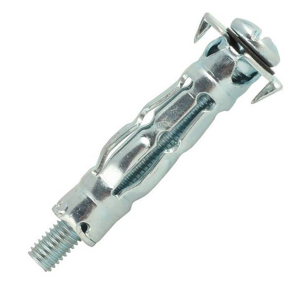 Chevilles corps creux SPYDER acier zingué avec vis tête ronde M4X46 -15-20 mm- boîte de 100 pièces - SCELL-IT