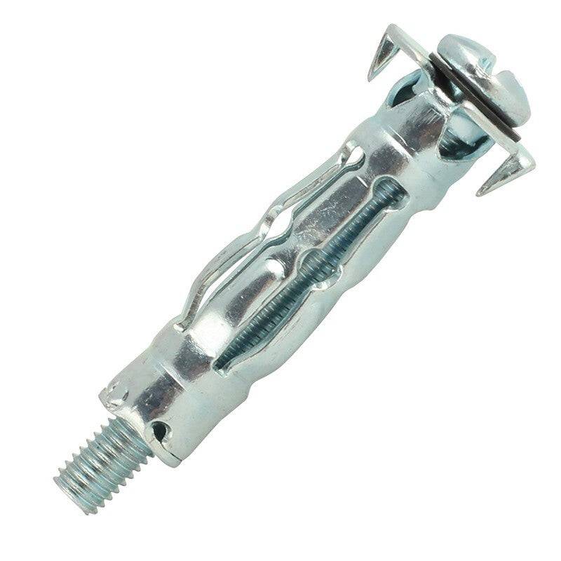 Chevilles corps creux SPYDER acier zingué avec vis tête ronde M4X46 -15-20 mm- boîte de 100 pièces - SCELL-IT-0