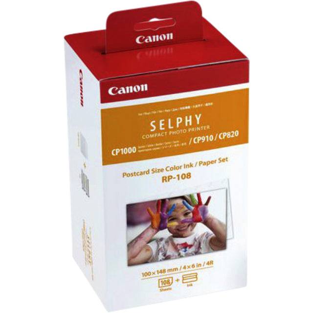 Canon pack cartouche RP-108 8568B001 + 1 paquet de papier photo 100 x 148 mm pour imprimante jet d'encre-7