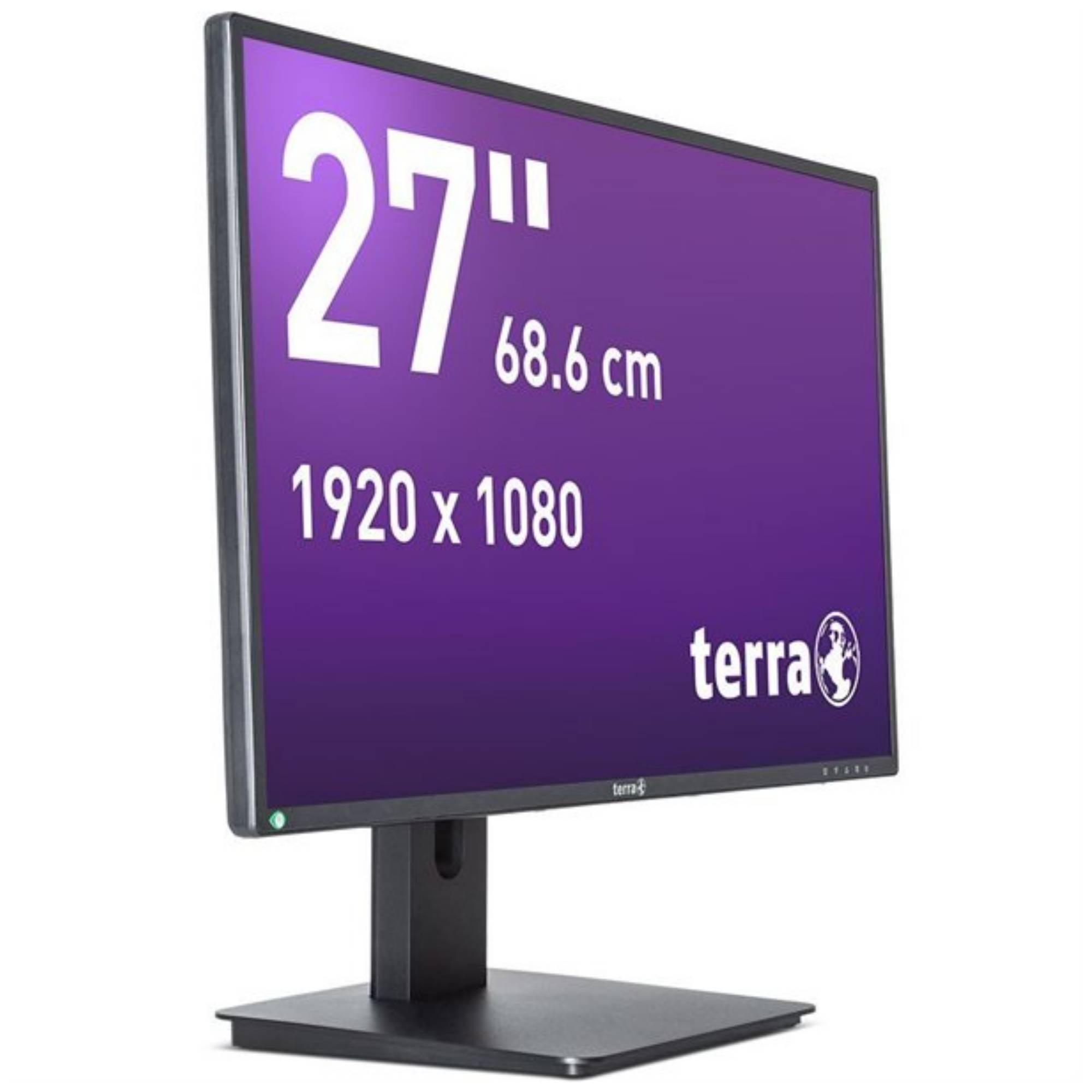 TERRA LCD/LED 2756W PV V4 schwarz GREENLINE PLUS, 68,6 cm (27"), 1920 x 1080 pixels, Full HD, LCD, 5 ms, Noir-1