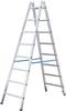 Krause STABILO® 124951 aluminium Escabeau double Hauteur de travail (max.): 5.10 m argent 16.5 kg