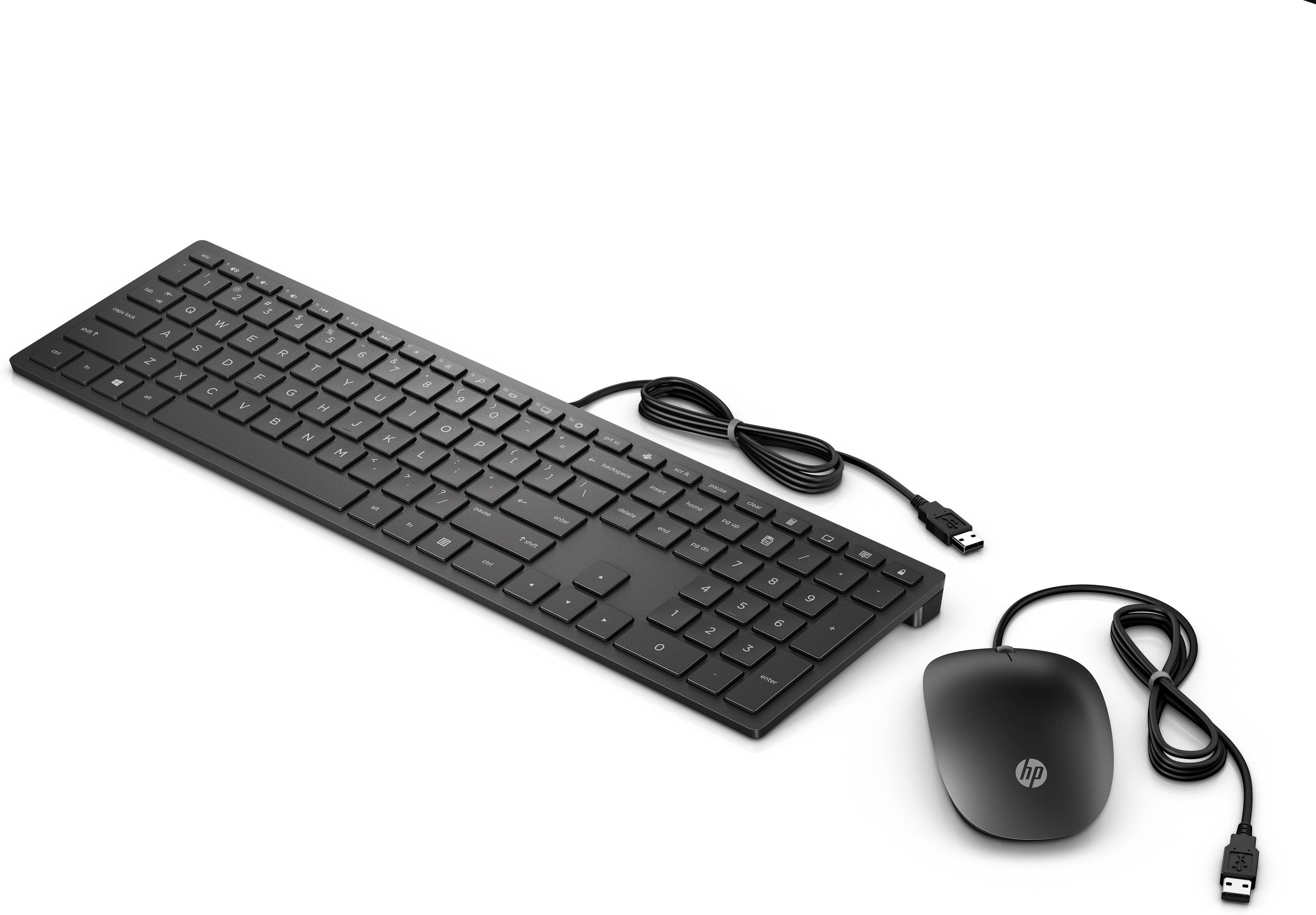HP Pavilion Wired Keyboard+Mouse 400 FR-1