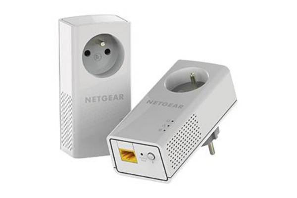 NETGEAR Pack de 2 CPL Gigabit 1000Mbps avec Prise filtree