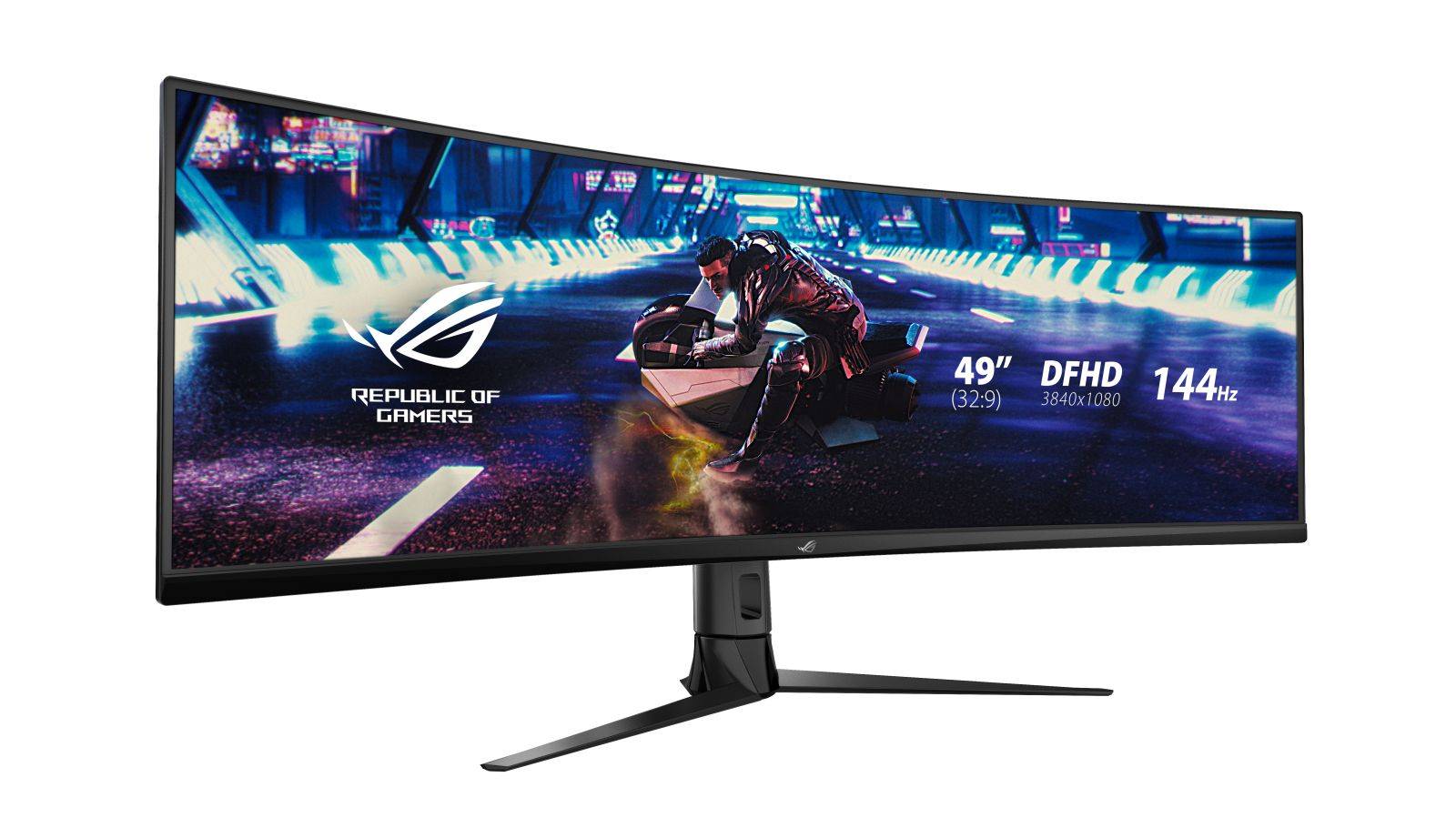 ASUS Display XG49VQ 49p Gaming Curved DFHD 144Hz 3840x1080 Freesync 2 HDR 4ms 21:9 USB HDMI DP Speaker-1