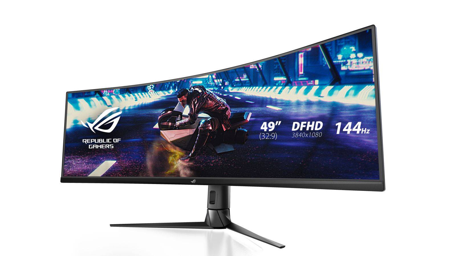 ASUS Display XG49VQ 49p Gaming Curved DFHD 144Hz 3840x1080 Freesync 2 HDR 4ms 21:9 USB HDMI DP Speaker-3