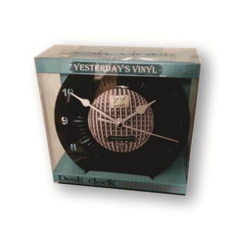 Horloge vinyle 45T recyclé YELLOW-3