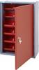 Armoire murale 1 porte et 18 boîtes rouge Küpper 70312