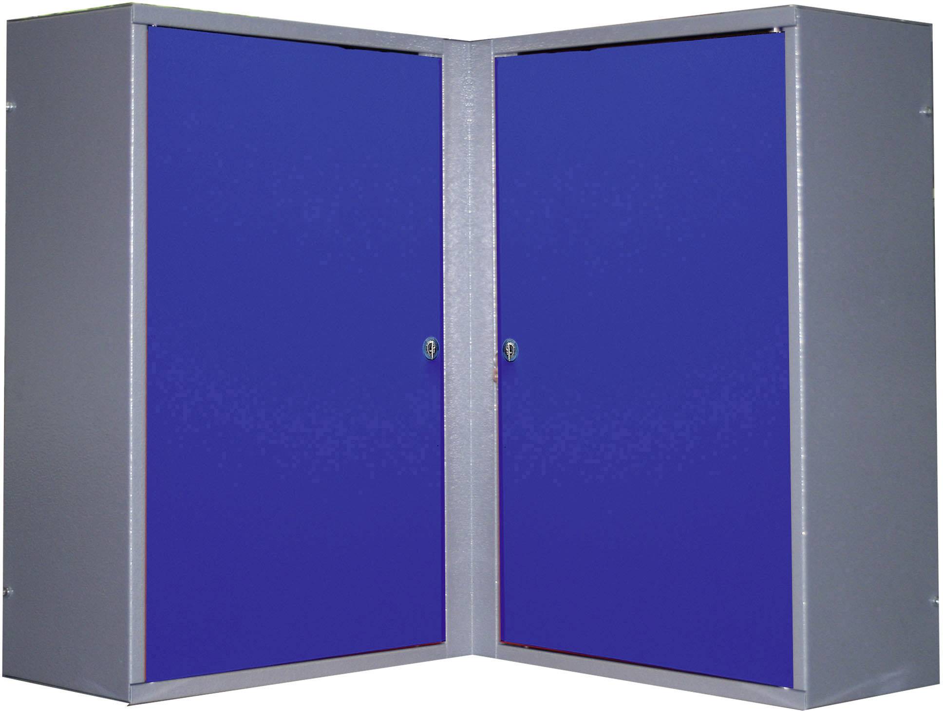 Küpper 70377 Armoire murale pour outils (L x l x H) 60 x 60 x 60 cm bleu, argent