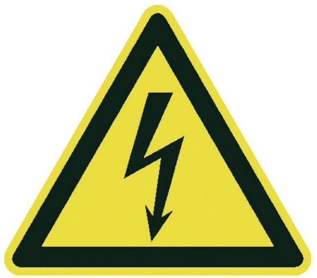 Panneau d'avertissement : tension électrique Moravia 345.26.119 Matière plastique