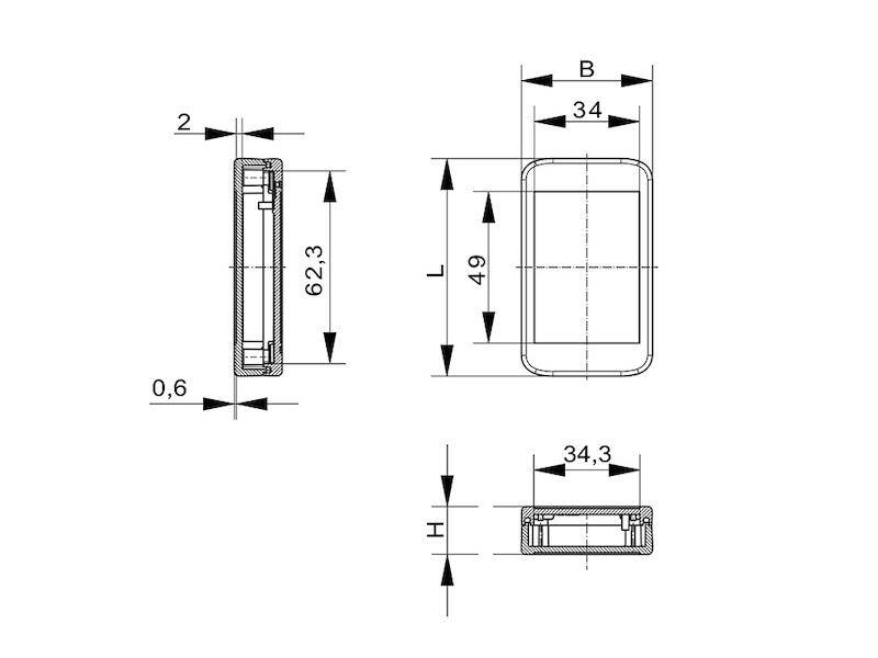 Bopla BL 704025 - 9003 BOLINK_SET 16174503.HMT1 Boîtier pour capteur 71.2 x 43.2 x 27.7 Polycarbonate V0 blanc 1 pc(s)-2