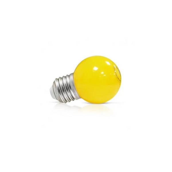 Ampoule LED E27 Couleur Bulb G45 1W Jaune