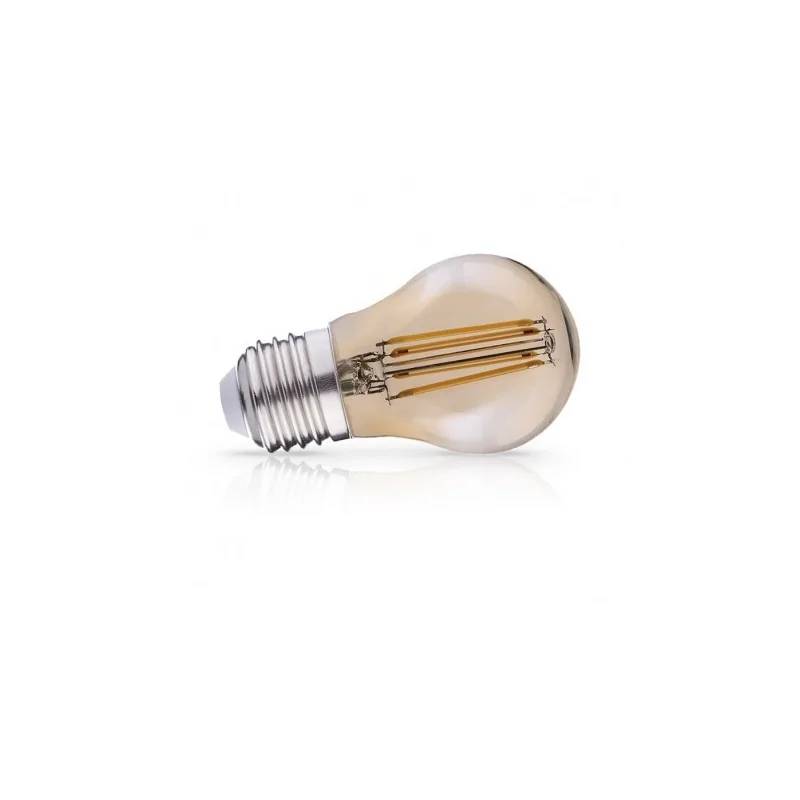 Ampoule LED E27 G45 Filament 4W 2700Â°K Golden Boite-0