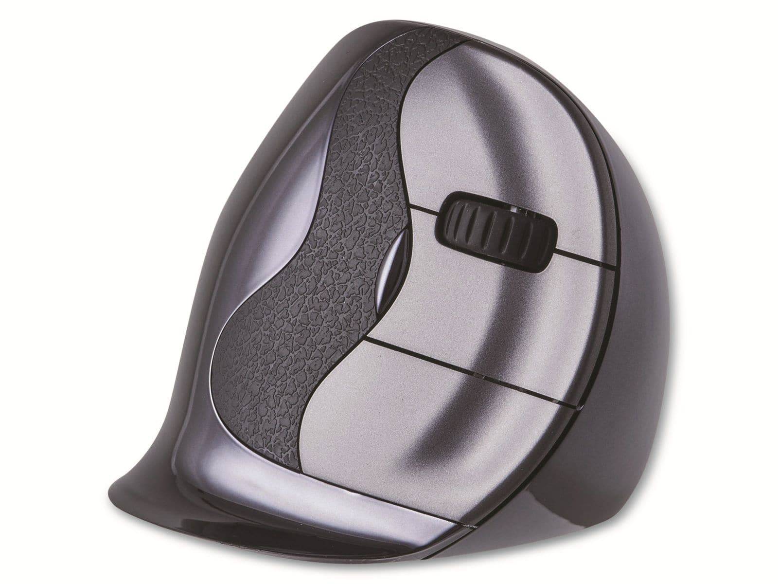 Image du symbole pour BakkerElkhuizen Evoluent D Small Wireless, Droitier, Conception verticale, Laser, RF sans fil, 3200 DPI, Noir