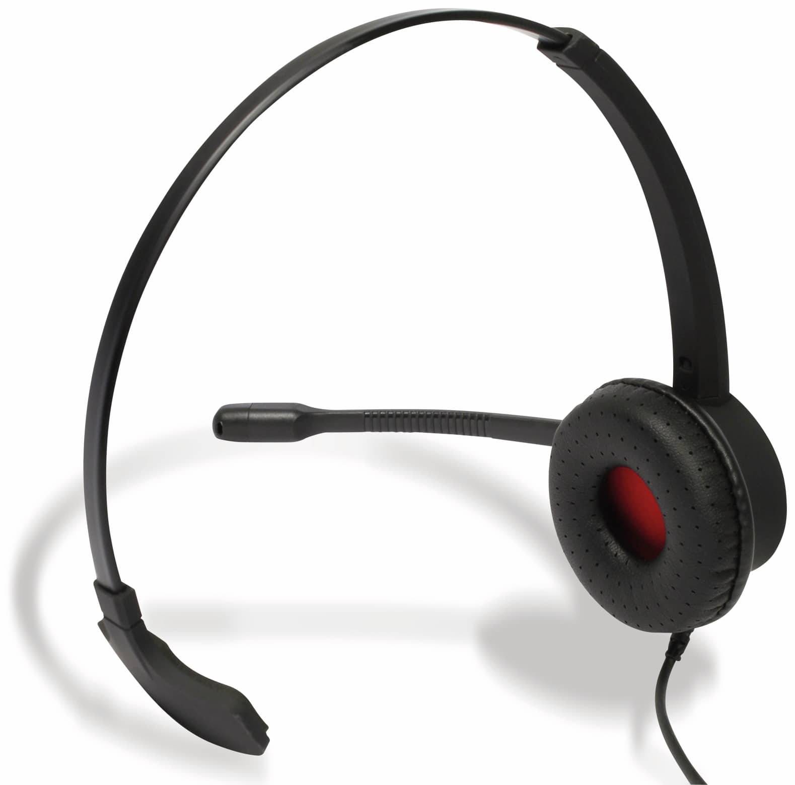 Image du symbole pour plusonic 6337-10.1P téléphone Micro-casque supra-auriculaire filaire Mono noir