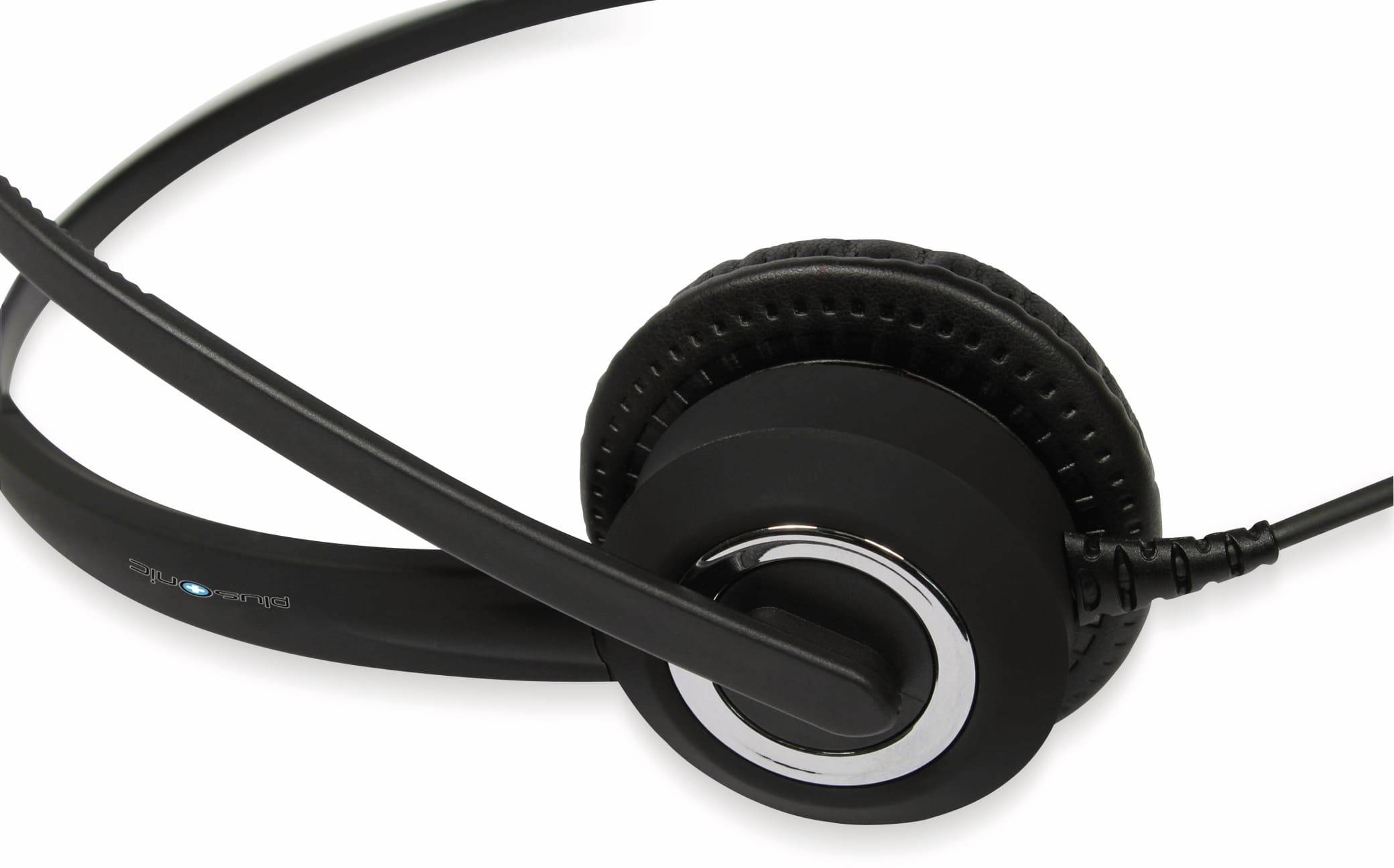 Image du symbole pour plusonic 6337-10.1P téléphone Micro-casque supra-auriculaire filaire Mono noir