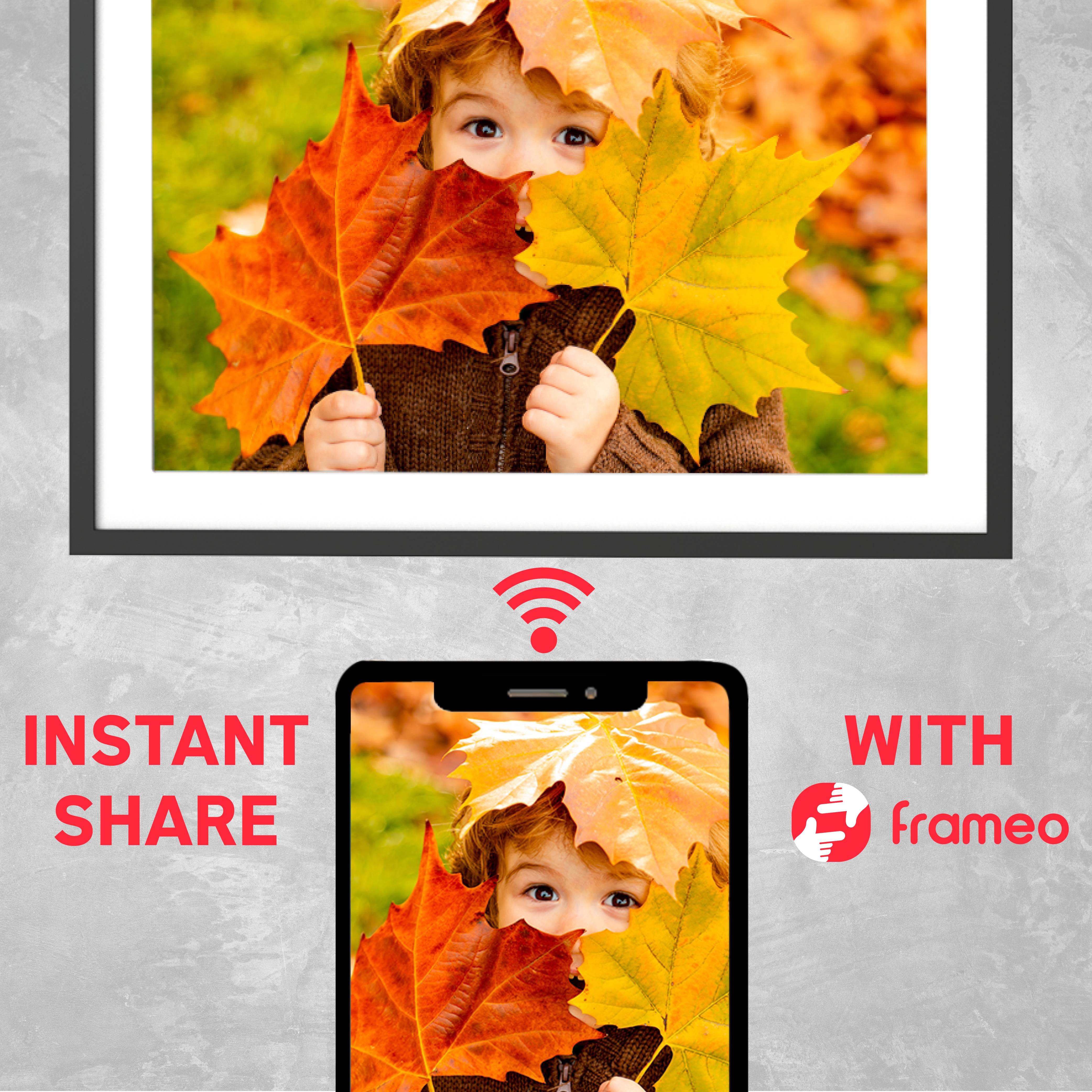 AGFA PHOTO Cadre Photo Connecté Realiview APF1700 Wi-Fi 17" LCD - Affichage Photos/Vidéos, Horloge, Météo, Rotation Aut-1