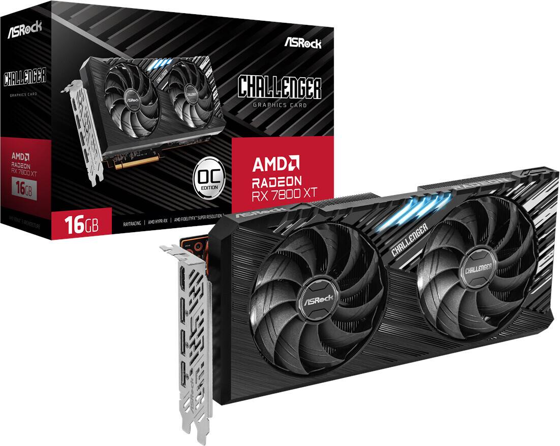ASRock Carte graphique AMD Radeon RX 7800 XT Challenger OC 16 GB GDDR6-SDRAM PCIe x16 HDMI™, DisplayPort overclockée-4