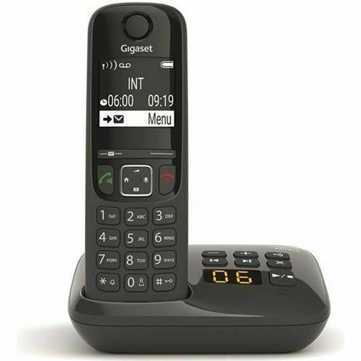Téléphone Sans Fil Dect Noir Avec Répondeur Gigaset as690anoir-0