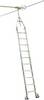 Krause 819475 aluminium Echelle pour rayonnages Hauteur de travail (max.): 4.10 m argent DIN EN 131 17.3 kg