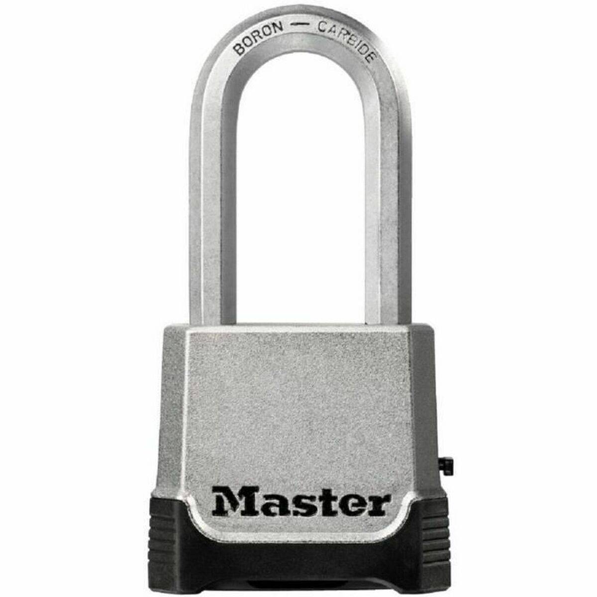 MASTER LOCK Cadenas Haute Sécurité [Combinaison et Clé] [Zinc] [Anse XL] [Extérieur] M176EURDLH-0