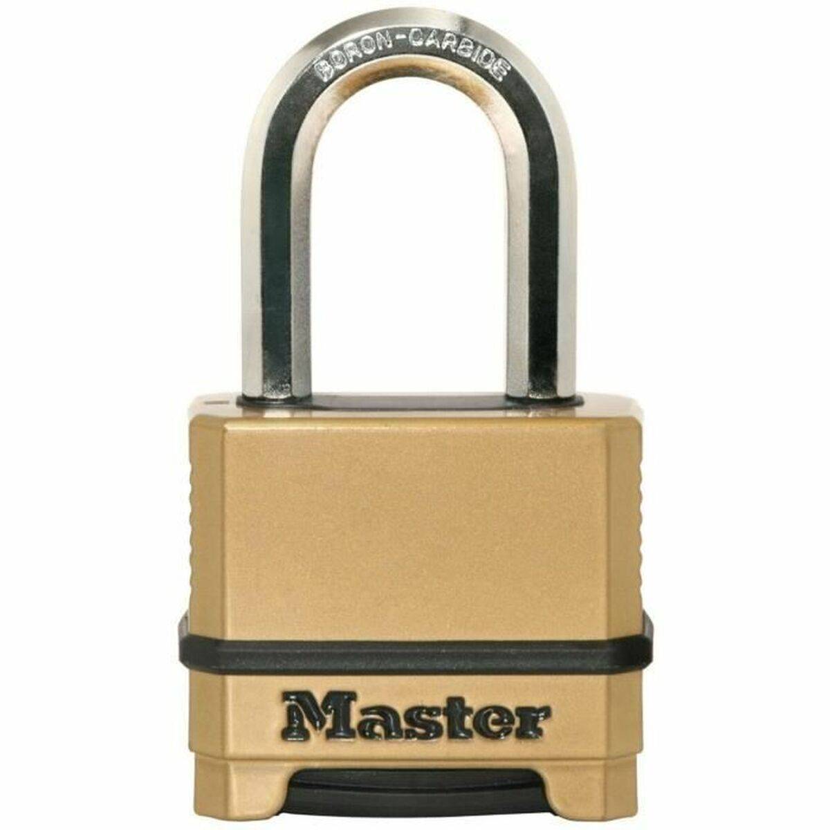MASTER LOCK Cadenas Haute Sécurité [Combinaison] [Zinc] [Anse L] [Extérieur] M175EURDLF-0