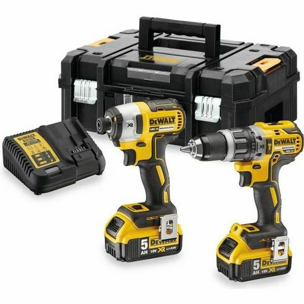 Coffret Perceuse Visseuse à Percussion Et Visseuse à Chocs 18v - 5ah  Dewalt  dck266p2t