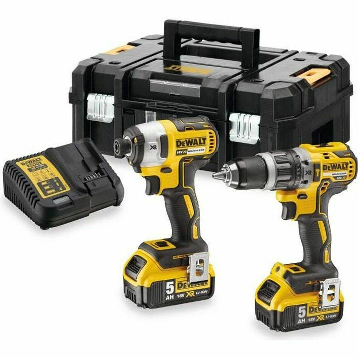 Coffret Perceuse Visseuse à Percussion Et Visseuse à Chocs 18v - 5ah Dewalt dck266p2t-0