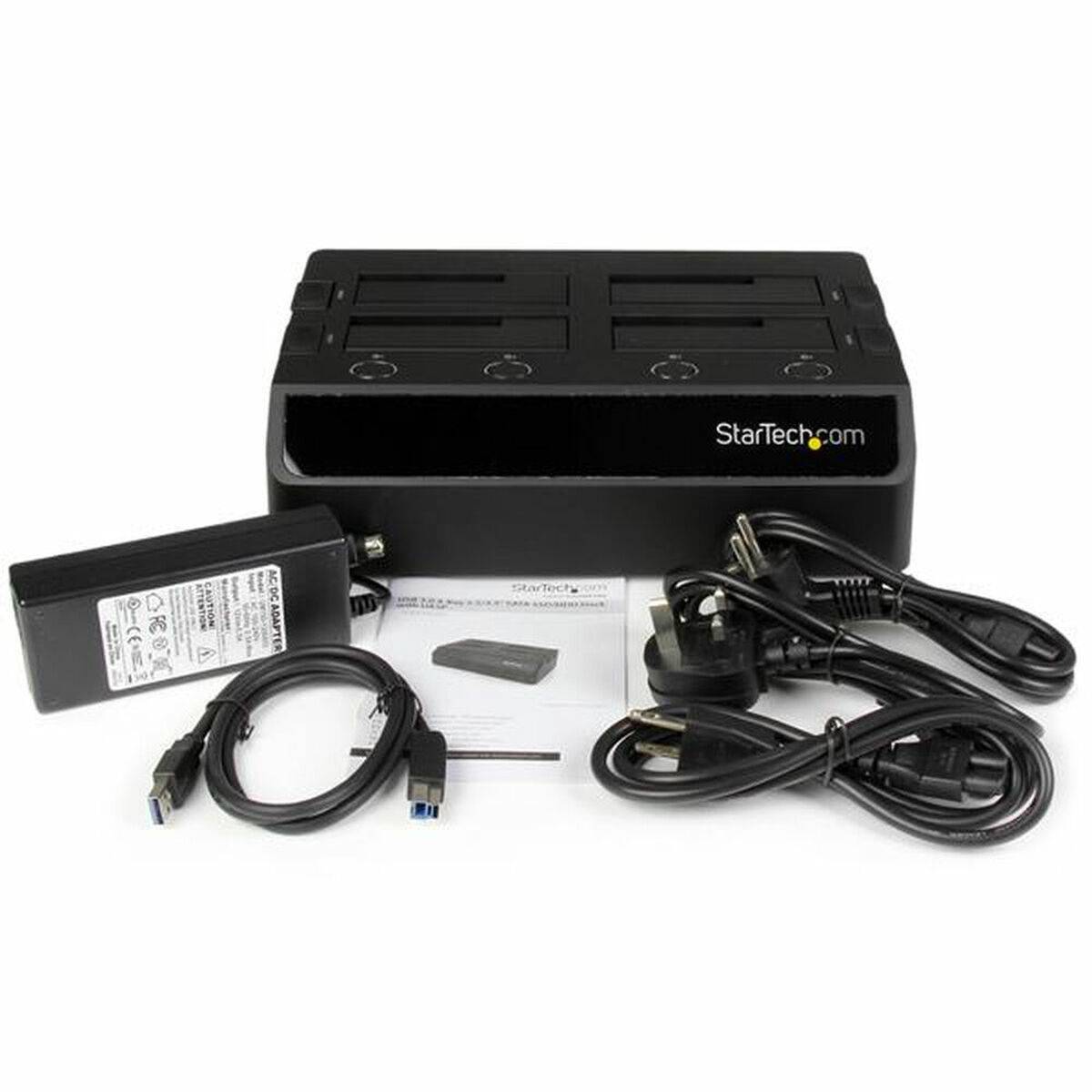 USB 3.0 to 4-Bay HDD Dock w/UASP+Fans-2