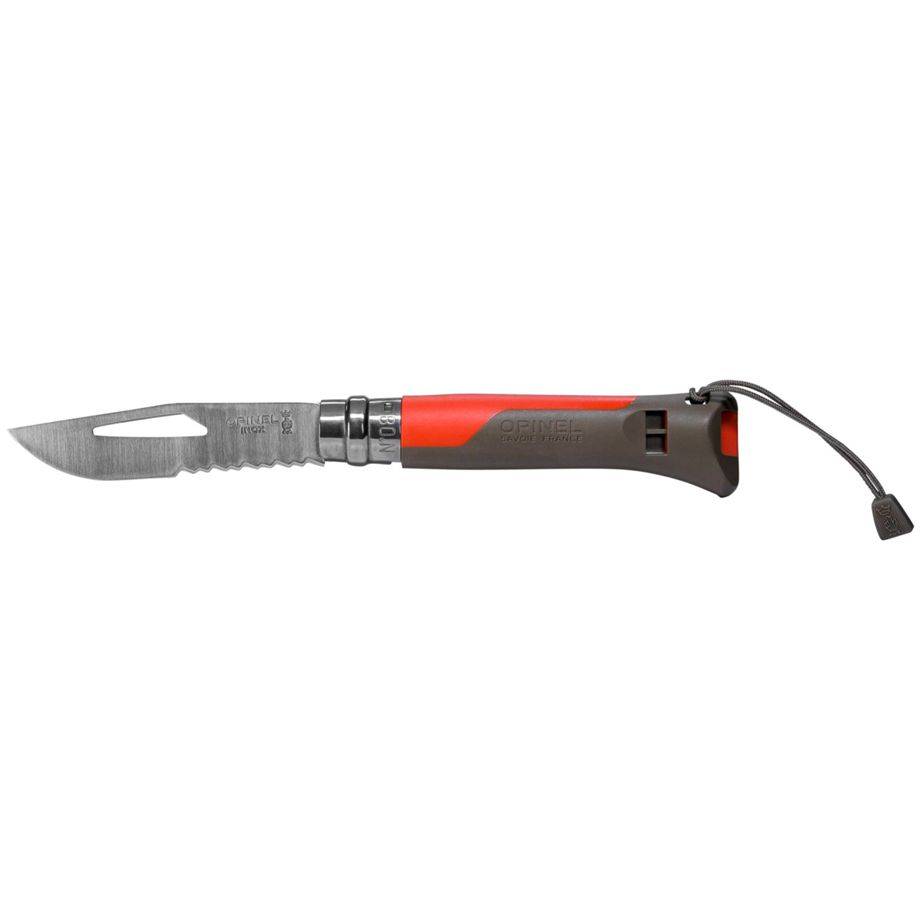 Opinel N°08 Outdoor Rouge Robuste, Polyvalent Pour L'aventure - Opinel-1