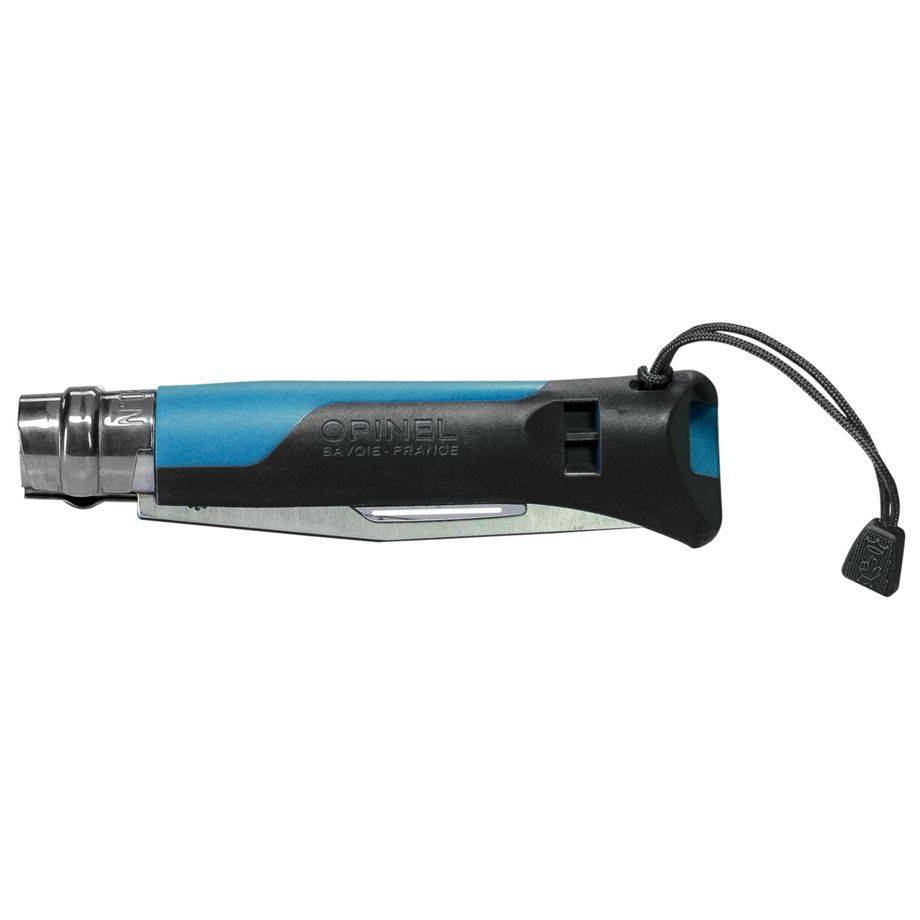 Opinel N°08 Outdoor Bleu Couteau De Poche Polyvalent, Robuste Et Sécurisé Pour L'extérieur. - Opinel-1