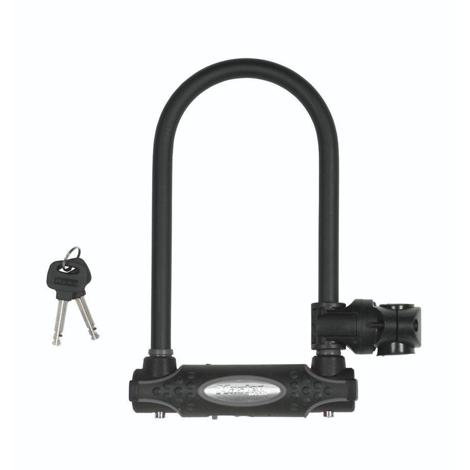 MASTER LOCK Antivol Vélo U [A Clé] [Support de Vélo Universel] [Antivol Certifié] 8195EURDPRO-0