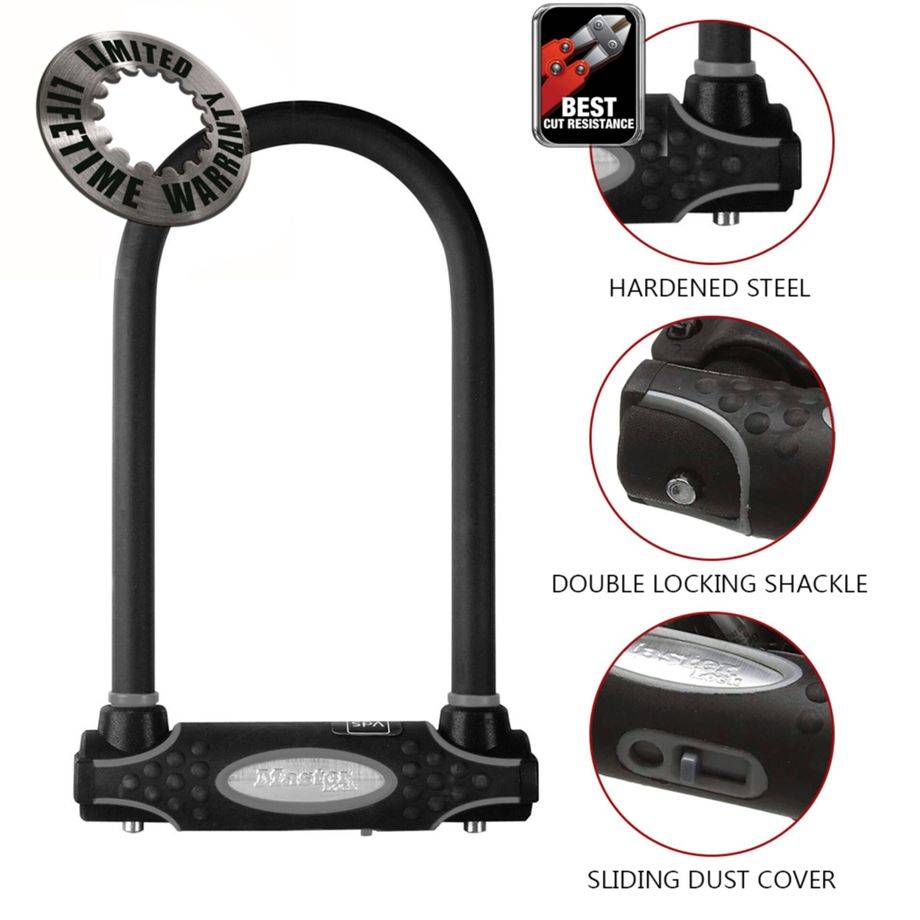 MASTER LOCK Antivol Vélo U [A Clé] [Support de Vélo Universel] [Antivol Certifié] 8195EURDPRO-2