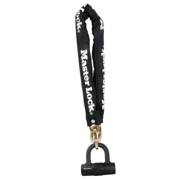 MASTER LOCK Chaîne Antivol Vélo avec mini U [Clé] [Antivol Certifié] 8234EURDPRO