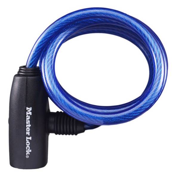 MASTER LOCK Cable Antivol Vélo [1,8 m Câble] [Clé] [Extérieur] [Couleur Aléatoire] 8127EURDPRO