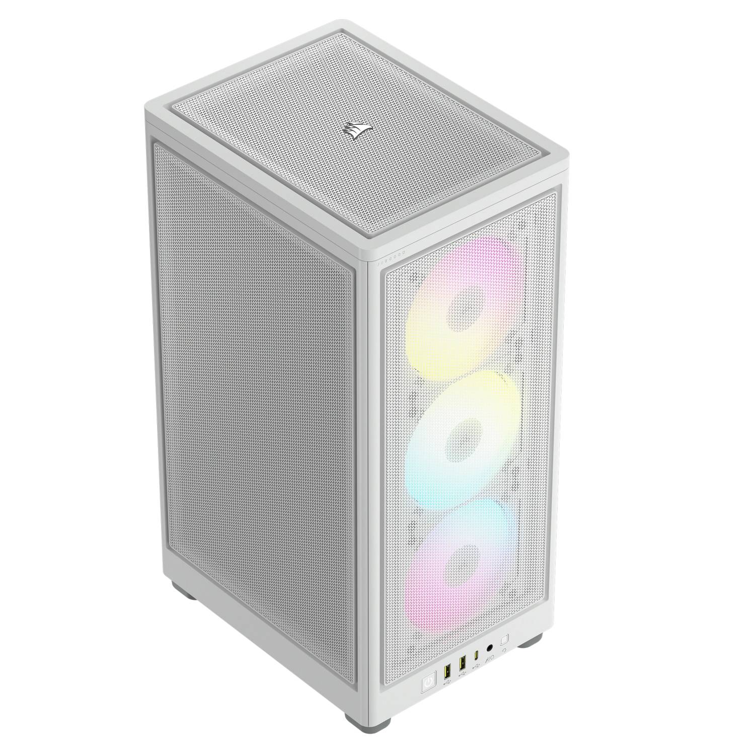 Corsair 2000D RGB Airflow, Small Form Factor (SFF), PC, Blanc, Mini-ITX, Mesh, Verre trempé, Multi-2