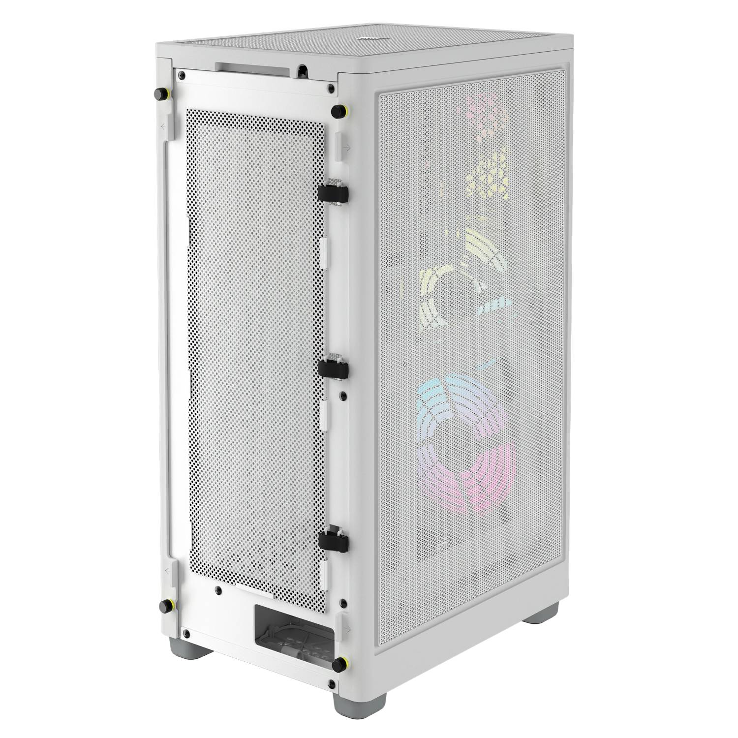 Corsair 2000D RGB Airflow, Small Form Factor (SFF), PC, Blanc, Mini-ITX, Mesh, Verre trempé, Multi-3