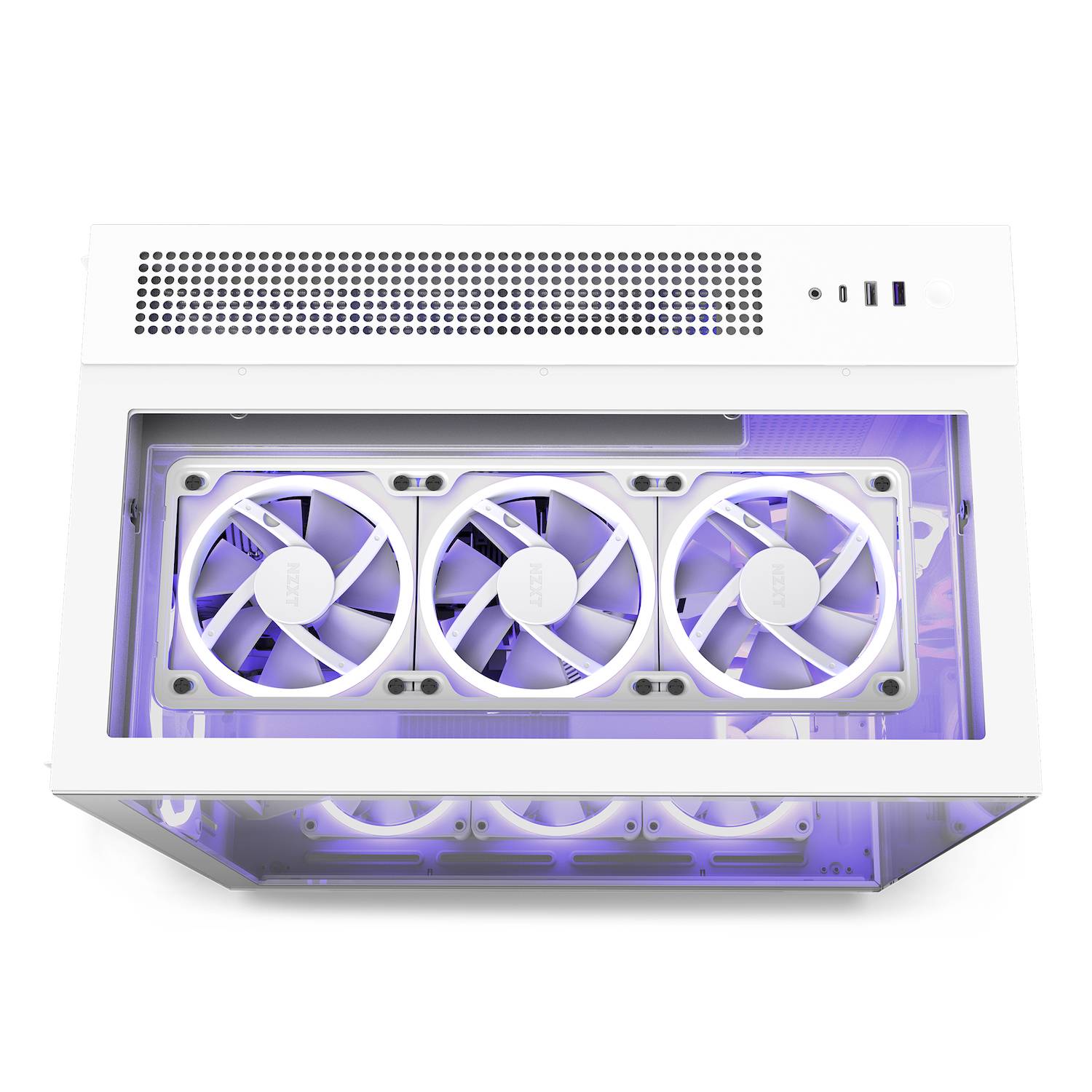 NZXT H9 Elite, Midi Tower, PC, Blanc, ATX, micro ATX, Mini-ITX, Acier inoxydable, Verre trempé, 16,5 cm-1