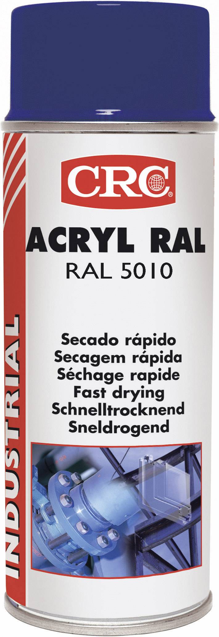 CRC 31068-AA Vernis acrylique bleu gentiane Code couleur RAL 5010 400 ml
