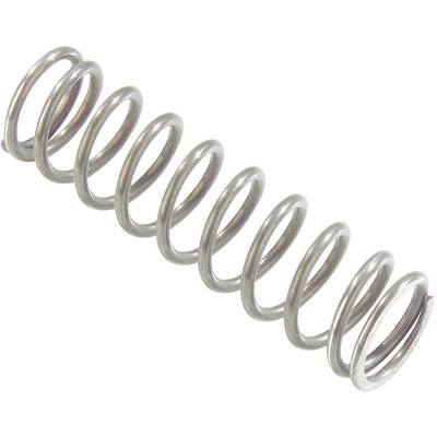 Une plume métallique argentée, enroulée en spirale, est disposée en diagonale. Elle semble stable et structurellement adaptée aux applications mécaniques.