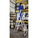 Escabeau en alu avec grande plate-forme porteuse STABILO Krause 127792 Hauteur de travail (max.) (détails) 4,10 m