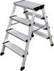 Marchepied double en alu TREPPO Krause 126047 Hauteur de travail (max.) (détails) 2,85 m