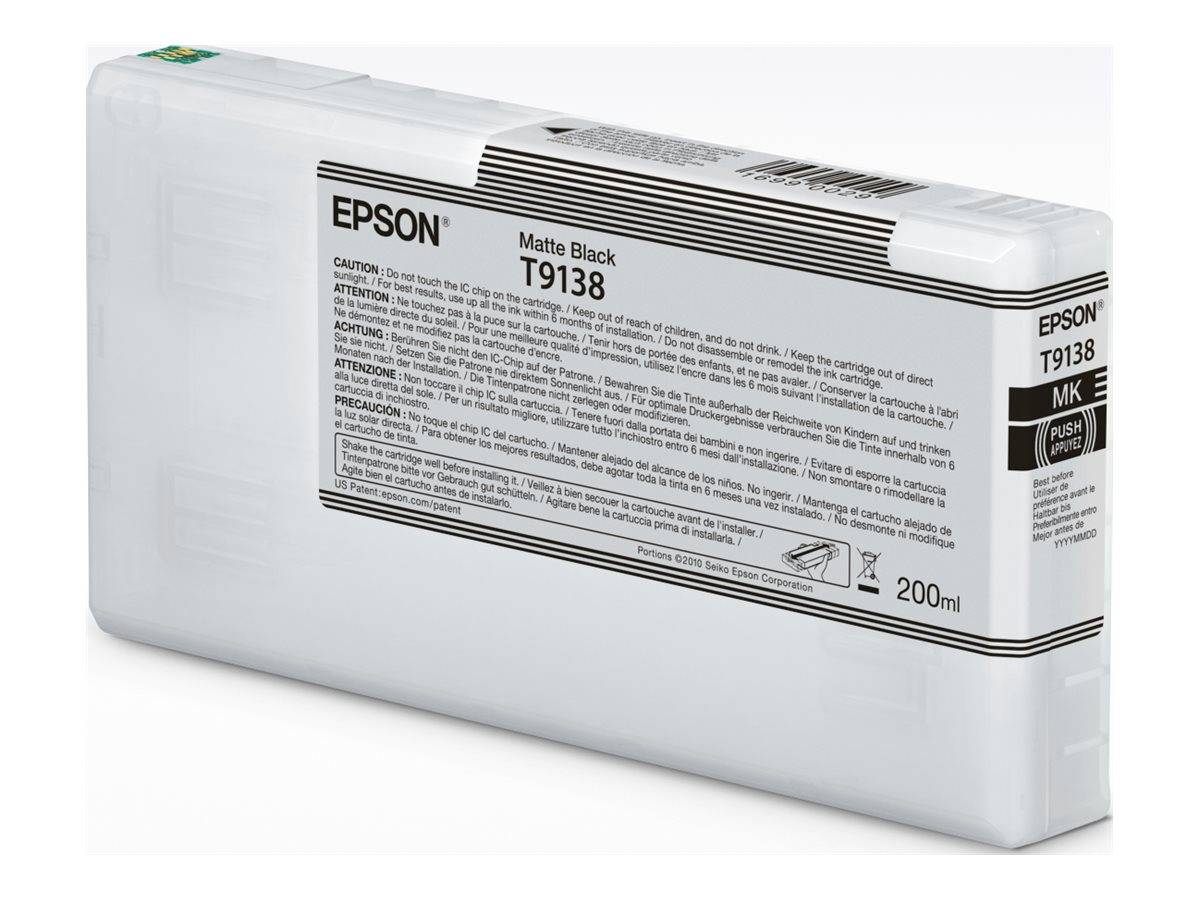 EPSON T9138 Matte Black Ink Cartridge 200ml-0