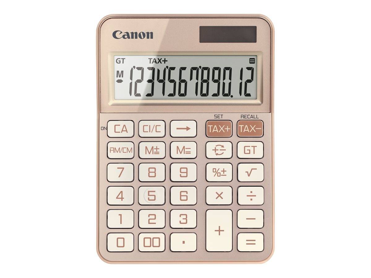 Calculatrice de bureau Canon KS-125KB - Or rose-0