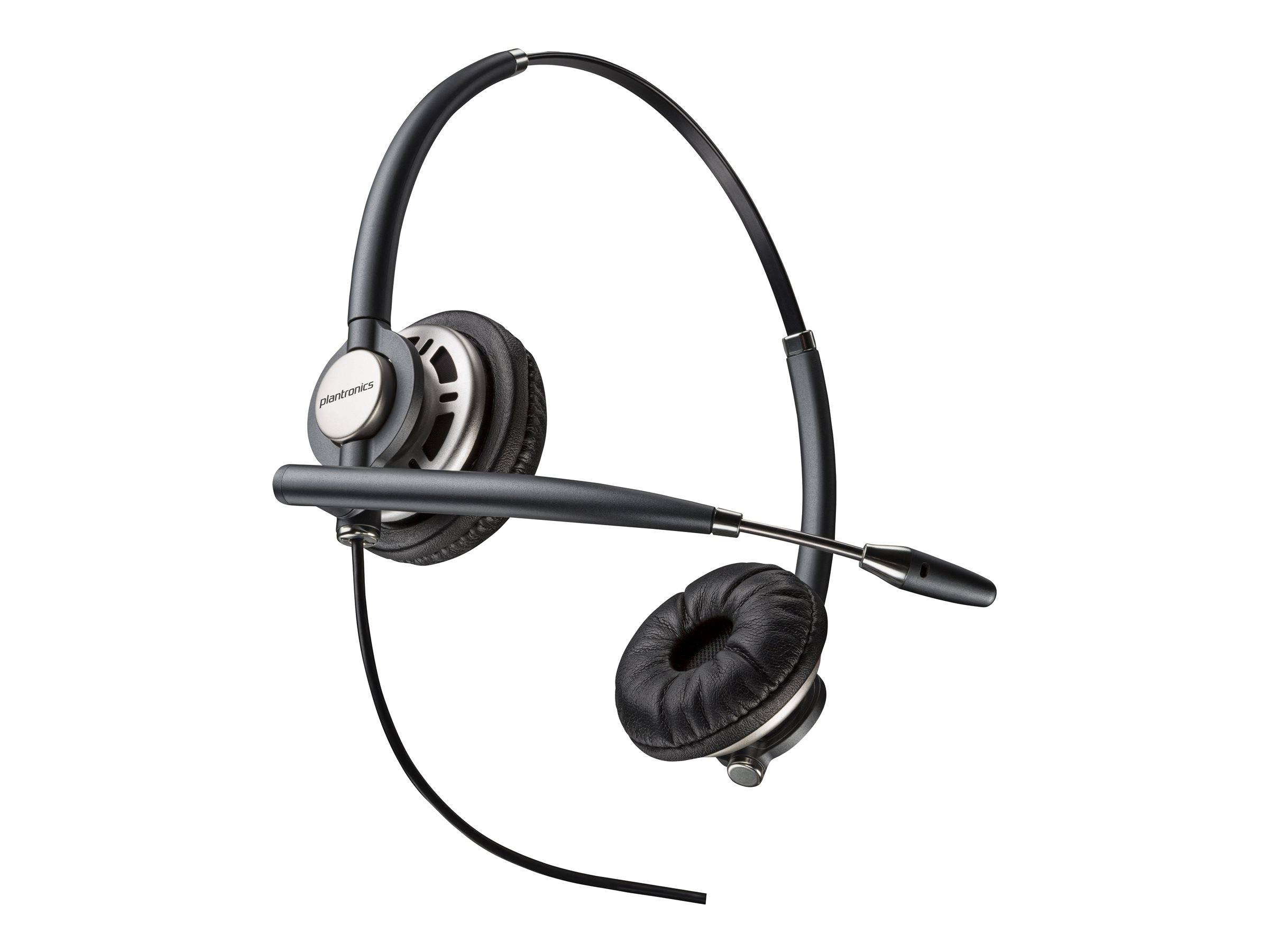 HP Poly EncorePro HW720 Micro-casque supra-auriculaire filaire Stereo gris, argent Suppression du bruit du microphone or-1