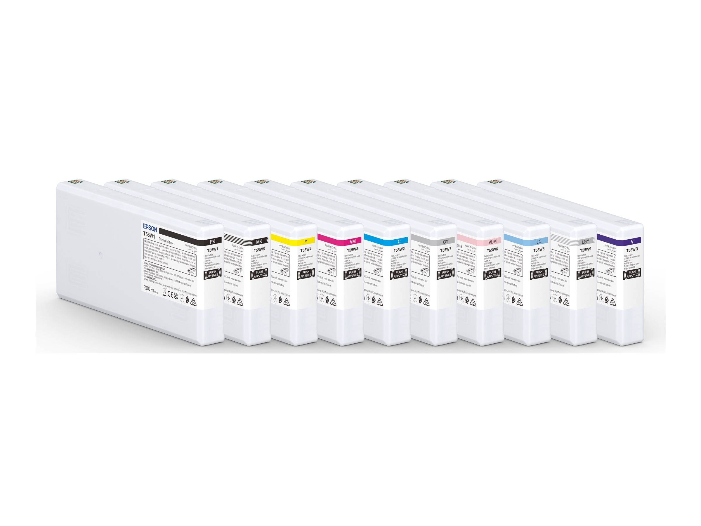 EPSON 1LB T55W9 Light Gray Ink Cartridge 200ml-0