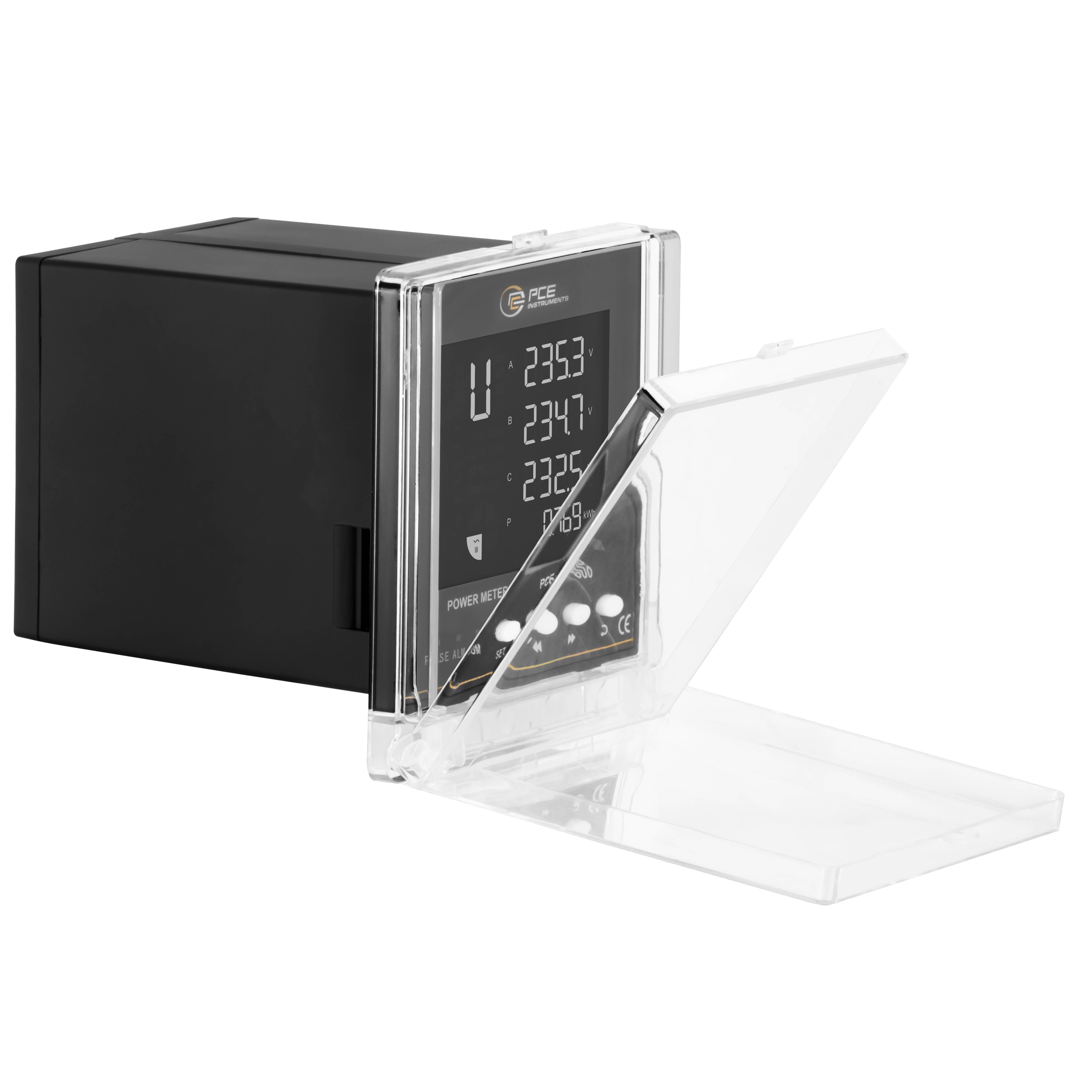 PCE Instruments Power Analyzer Analyseur de réseau triphasé, monophasé Mesures de l'énergie, Écran graphique-2