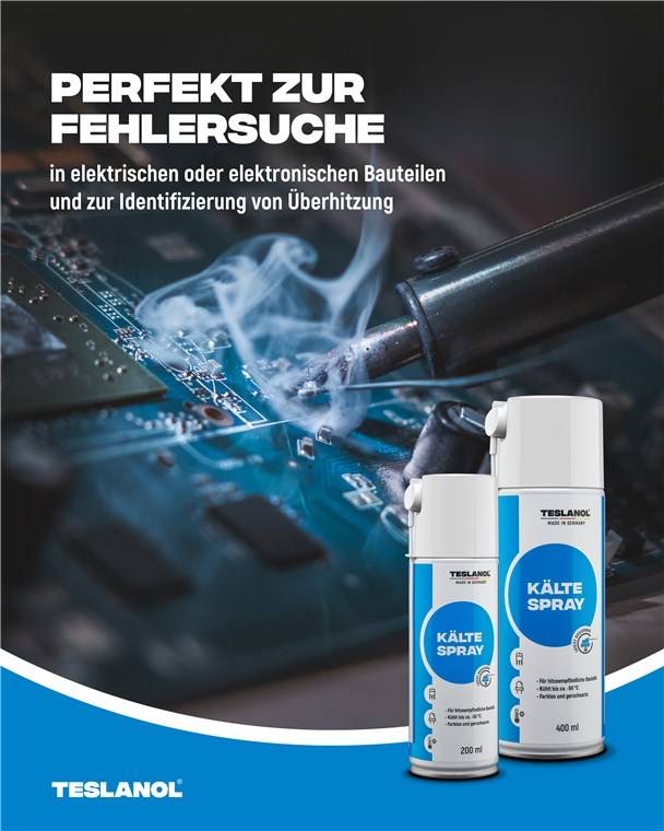 Teslanol Spray froid 200 ml pour la détection des défauts thermiques-3