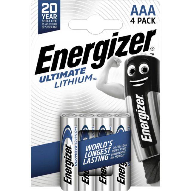 Pile au lithium Energizer L92 AAA, 1,5 volts, 1260mAh, blister-5