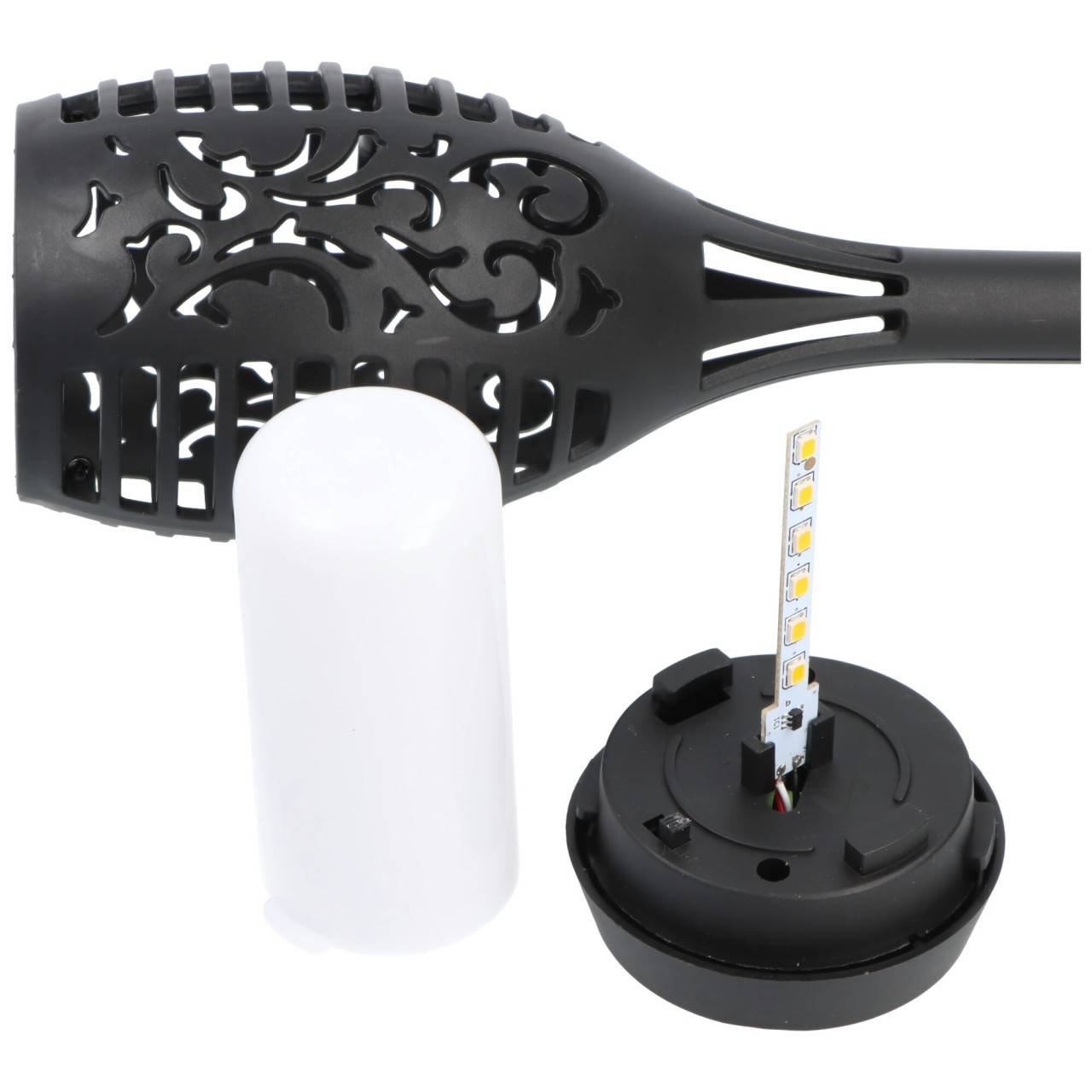 Velamp OLYMPIA : piquet de jardin solaire 51cm effet "flamme"-1