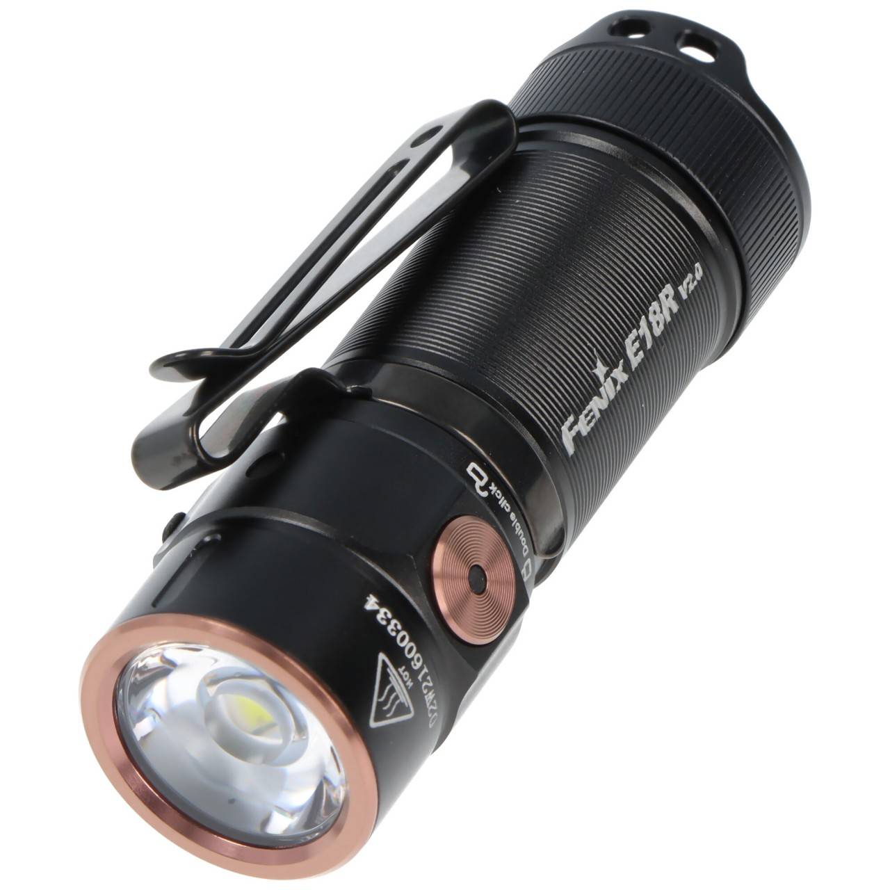 Lampe de poche LED Fenix E18R V2.0, maximum 1200 lumens, ultra-compacte et légère, avec batterie Fenix ARB-L16-700P-0
